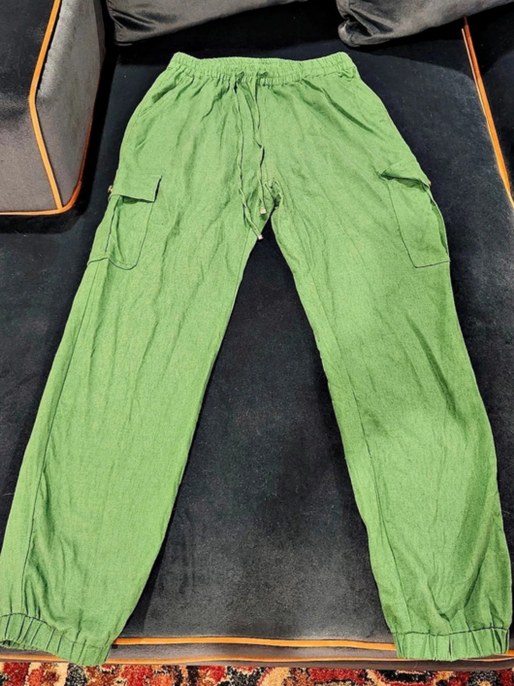 Love Tree Green Cargo Jogger Pants Size Medium